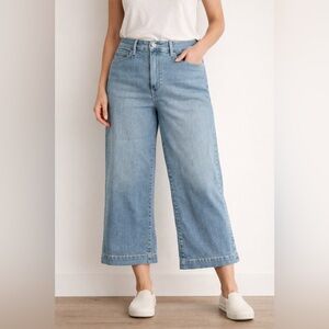 Women's Blue Wide-Leg Jeans